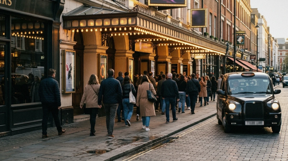 St Martin's Theatre marquee in London's West End, a highlight of the agatha christie walking tour